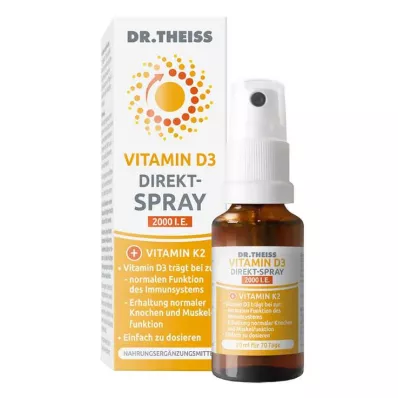 DR.THEISS D3 vitamīna tiešais aerosols, 20 ml DR.THEISS D3 vitamīna tiešais aerosols, 20 ml