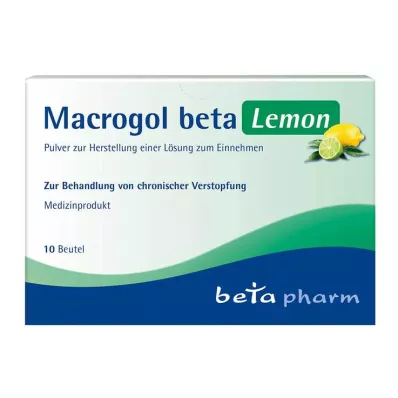 MACROGOL beta Lemon Plv.z.Her.e.Lsg.z.Oral, 10 gab