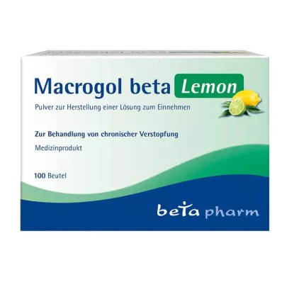 MACROGOL beta Lemon Plv.z.Her.e.Lsg.z.Oral, 100 gab