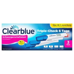 CLEARBLUE Grūtniecības tests TripleCheck ultra-early, 3 gab