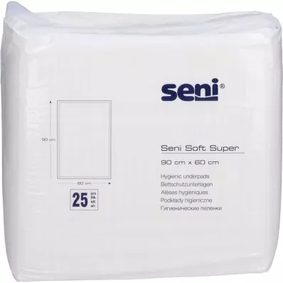 SENI Soft Super gultas aizsardzības spilventiņš 60x90 cm, 2X25 gab