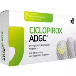 CICLOPIROX ADGC 80 mg/g nagu lakas, kas satur aktīvo vielu, 3,3 ml
