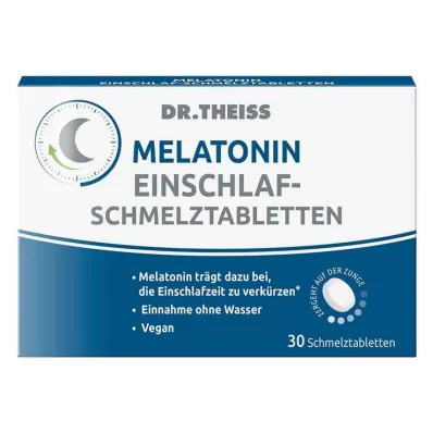 DR.THEISS Melatonīna kūstošās tabletes aizmigšanai, 30 gab DR.THEISS Melatonīna kūstošās tabletes aizmigšanai, 30 gab