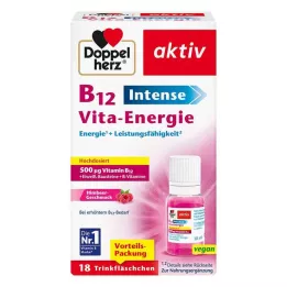 DOPPELHERZ B12 Intense Vita-Energie dzeramā pudele, 18 gab