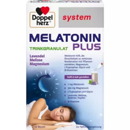 DOPPELHERZ Melatonin Plus dzeramo granulu sistēma Btl, 30 gab