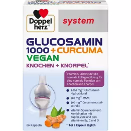 DOPPELHERZ Glikozamīns 1000+Curcuma vegan syst. kapsulas, 60 gab
