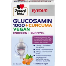 DOPPELHERZ Glikozamīns 1000+Curcuma vegan syst. kapsulas, 120 gab