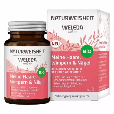 Weleda Natural Wisdom My Hair Skropstas &amp; Nails kapsulas, 46 gab