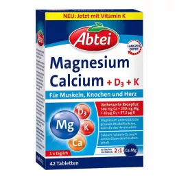 ABTEI Magnija kalcijs+D+K tabletes, 42 kapsulas