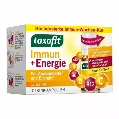 Taxofit Immune & enerģijas dzēriena ampulas, 7X10 ml Taxofit Immune & enerģijas dzēriena ampulas, 7X10 ml