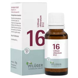BIOCHEMIE Pflüger 16 Lithium chloratum D 12 globuļu, 15 g