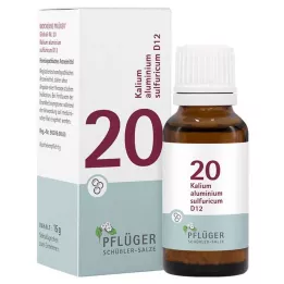 BIOCHEMIE Pflüger 20 Kālija alumin.sulfur.D 12 Gl., 15 g