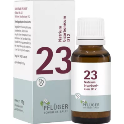 BIOCHEMIE Pflüger 23 Natrium bicarbonicum D 12 Gl., 15 g