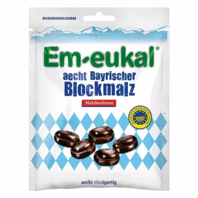 EM Eukal Bonbons īsts Bavārijas bloku iesals pret Azh, 100 g EM Eukal Bonbons īsts Bavārijas bloku iesals pret Azh, 100 g