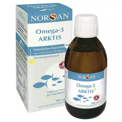 Norsan Omega-3 Arctic ar D3 vitamīnu šķidrums, 200 ml