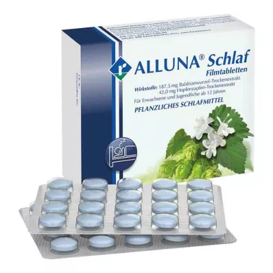 ALLUNA Miega apvalkotās tabletes, 60 kapsulas
