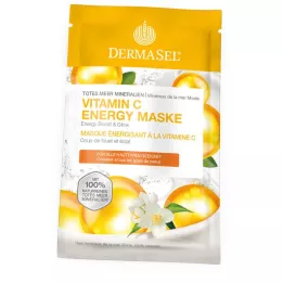 DERMASEL Nāves jūras C vitamīna enerģētiskā maska, 12 ml