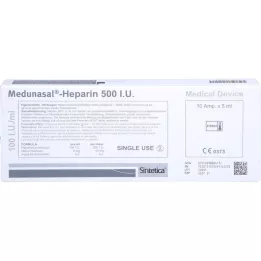 MEDUNASAL-Heparīns 500 I.U. ampulas, 10X5 ml