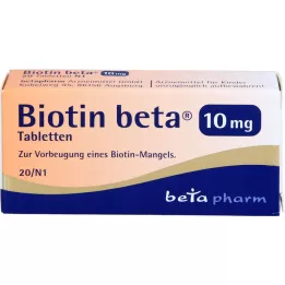 BIOTIN BETA 10 mg tabletes, 20 gab