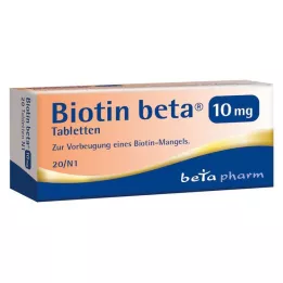 BIOTIN BETA 10 mg tabletes, 20 gab