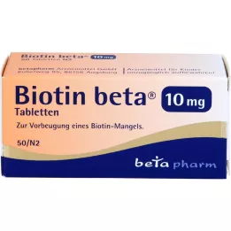 BIOTIN BETA 10 mg tabletes, 50 gab