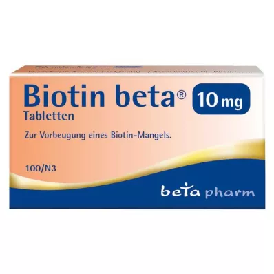 BIOTIN BETA 10 mg tabletes, 100 gab BIOTIN BETA 10 mg tabletes, 100 gab