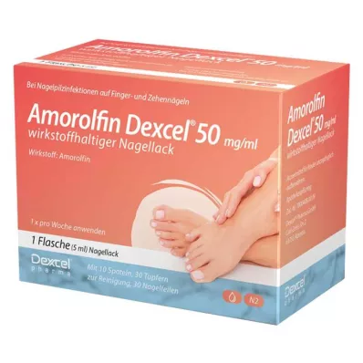 Amorolfin Dexcel® 50 mg/ml aktīvā nagu laka, 5 ml