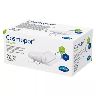 Cosmopor® silikona brūču pārsējs 5x7,2 cm, 50 gab Cosmopor® silikona brūču pārsējs 5x7,2 cm, 50 gab