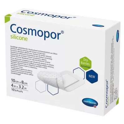 Cosmopor® silikona brūču pārsējs 8x10 cm, 10 gab Cosmopor® silikona brūču pārsējs 8x10 cm, 10 gab