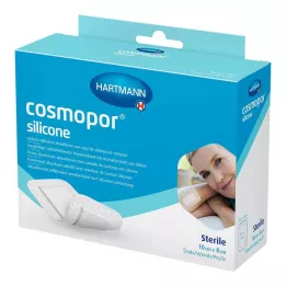 COSMOPOR silikona brūču pārsējs 8x10 cm, 5 gab