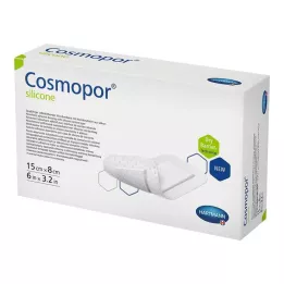 COSMOPOR silikona brūču pārsējs 8x15 cm, 5 gab