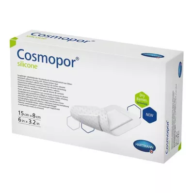 COSMOPOR silikona brūču pārsējs 8x15 cm, 5 gab COSMOPOR silikona brūču pārsējs 8x15 cm, 5 gab