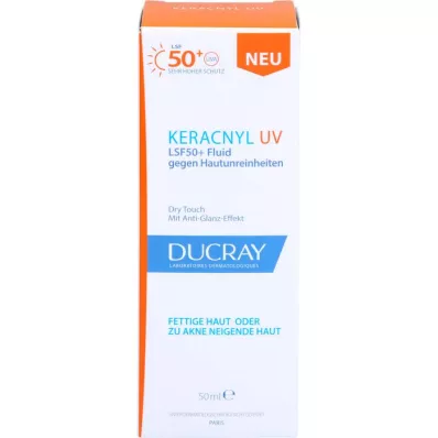 DUCRAY KERACNYL UV Šķidrums LSF 50+, 50 ml