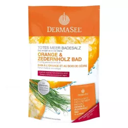 DERMASEL Nāves jūras vannas sāls Apelsīns &amp; Ciedru koks, 1 P