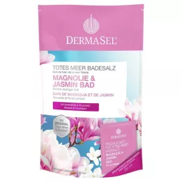 DERMASEL Nāves jūras vannas sāls magnolija &amp; Jasmīns, 1 p