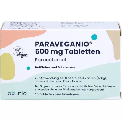 PARAVEGANIO 500 mg tabletes, 20 gab