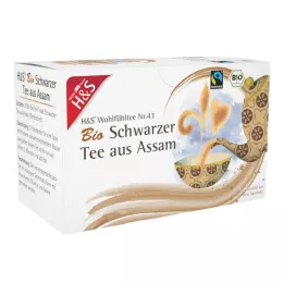 H&amp;S Asamas organiskā melnā tēja filtrēšanas maisiņā, 20X1,80 g