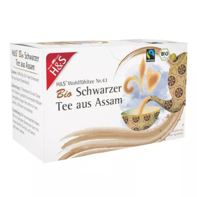 H&S Organiskā melnā tēja no Assam filtra maisiņa, 20X1,80 g H&S Organiskā melnā tēja no Assam filtra maisiņa, 20X1,80 g