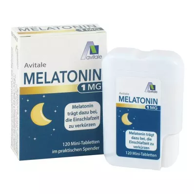 MELATONIN 1 mg mini tabletes dozatorā, 120 gab MELATONIN 1 mg mini tabletes dozatorā, 120 gab