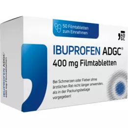 IBUPROFEN ADGC 400 mg apvalkotās tabletes, 50 gab