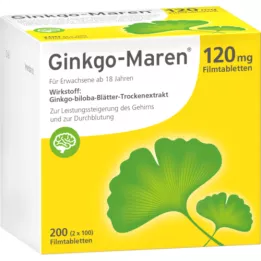 GINKGO-MAREN 120 mg apvalkotās tabletes, 200 gab