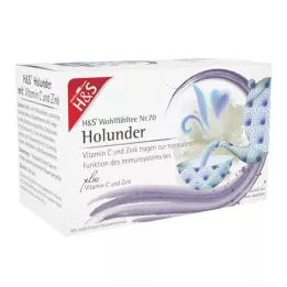 H&amp;S Plūškoka ogas ar C vitamīnu un cinku filtrēšanas maisiņos, 20X2,5 g