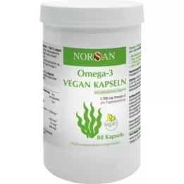 NORSAN Omega-3 vegānu kapsulas, 80 gab