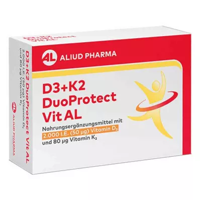 D3+K2 Duoprotect Vit AL 4000 SV/80 Μg kapsulas (30 gab.) D3+K2 Duoprotect Vit AL 4000 SV/80 Μg kapsulas (30 gab.)
