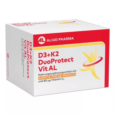 D3+K2 DuoProtect Vit AL 4000 I.U./80 µg kapsulas, 90 kapsulas