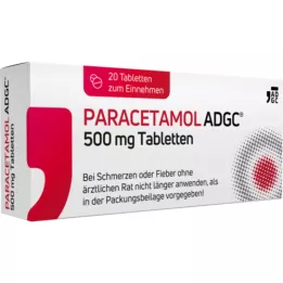 PARACETAMOL ADGC 500 mg tabletes, 20 gab