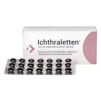 ICHTHRALETTEN 200 mg zarnās apvalkotās tabletes, 84 gab ICHTHRALETTEN 200 mg zarnās apvalkotās tabletes, 84 gab