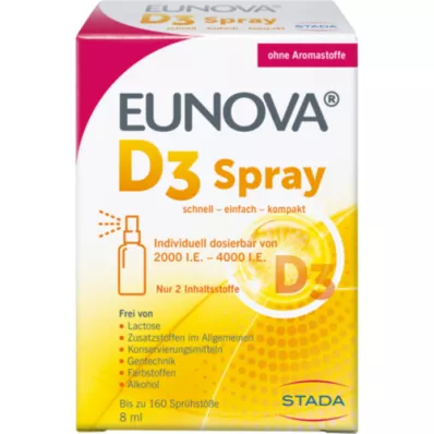 EUNOVA D3 vitamīna aerosols, 8 ml