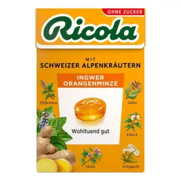 RICOLA o.Z.Box ingvera un piparmētru konfektes, 50 g