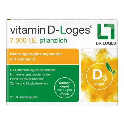 VITAMIN D-LOGES 7000 I.U. zāļu nedēļas noliktava, 30 gab VITAMIN D-LOGES 7000 I.U. zāļu nedēļas noliktava, 30 gab